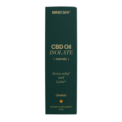 CBD Oil Isolate 2000 mg Orange - 10 ml