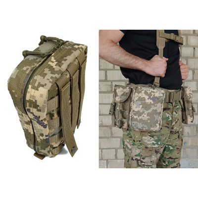 Підсумок аптечка тактична MOLLE піксель ЗСУ MM-14 для РПС, разгрузки або жилету Підсумок аптечка тактична MOLLE піксель ЗСУ MM-14 для РПС, разгрузки або жилету