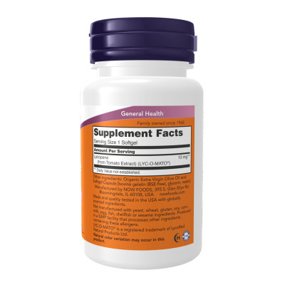 Lycopene 10 mg - 60 softgels
