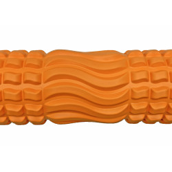 Масажний ролик EasyFit Wavyspines 33 см Помаранчевий
