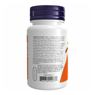Serrapeptase 60,000 Units - 60 vcaps