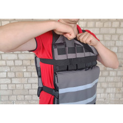 Жилет обтяжувач EasyFit Armor 18 кг набірний з кроком 0,5 кг