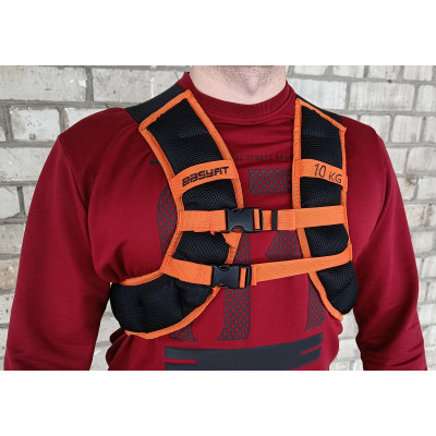 Жилет-обтяжувач EasyFit JetPack 10 кг з металевими кульками Жилет-обтяжувач EasyFit JetPack 10 кг з металевими кульками