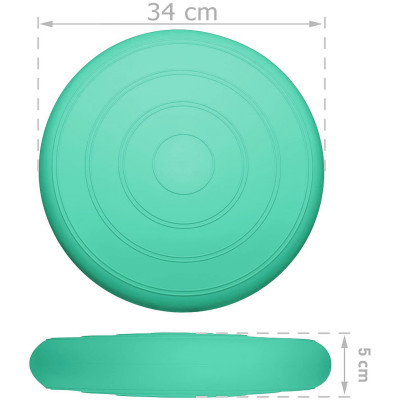Балансувальна масажна подушка гладка EasyFit Balance Cushion Бірюзовий