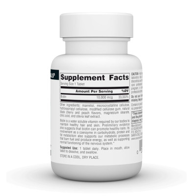 Biotin Fast Melt 10000 mcg - 120 tabs