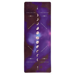 Килимок для йоги EasyFit BlueMoon (замша-каучук) фіолетовий