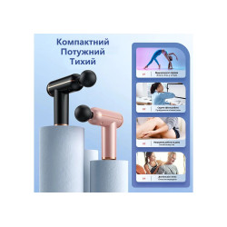 Масажний пістолет EasyFit Impact для тіла з 4 насадками