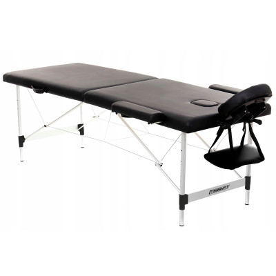 Масажний стіл EasyFit ZenRest-2 кушетка складна Чорна з чохлом