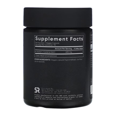 NAC - N-Acetyl-L-Cysteine 600mg - 90 vcaps
