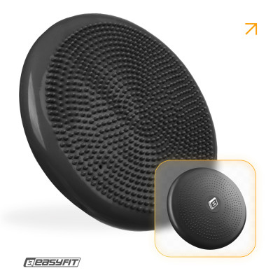 Балансувальна масажна подушка EasyFit Чорний Балансувальна масажна подушка EasyFit Чорний