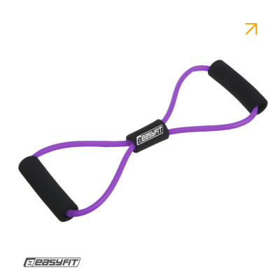 Еспандер EasyFit вісімка трубчастий фіолетовий Еспандер EasyFit вісімка трубчастий фіолетовий