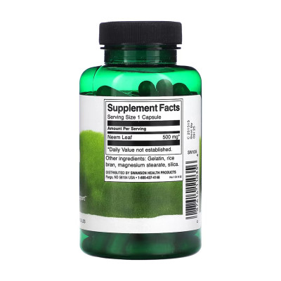Neem Leaf 500 mg - 100 caps