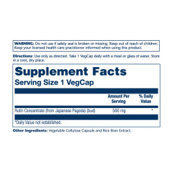 Rutin 500mg - 90 vcaps