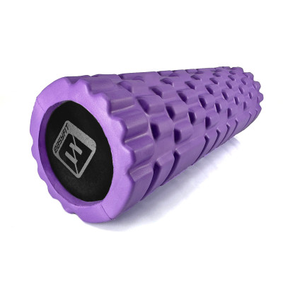 Масажний ролер EasyFit Solid Grid Roller Mini 30 см фіолетовий Масажний ролер EasyFit Solid Grid Roller Mini 30 см фіолетовий