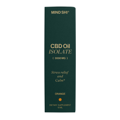 CBD Oil Isolate 3000 mg Orange - 10 ml