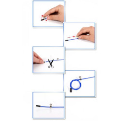 Скакалка EasyFit Speed Cable Rope 3 м зі сталевим тросом, зелена