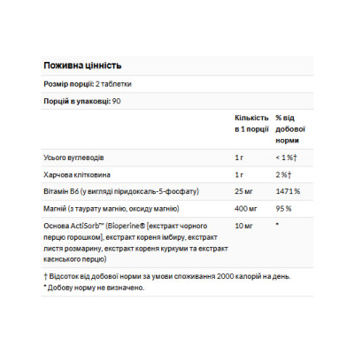 Magnesium Taurate 400mg - 180 tabs