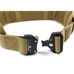 Ремінь тактичний військовий Assault Belt з пряжкою Кобра койот