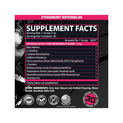 Samples Outrage - 7.35g Strawberry Watermelon