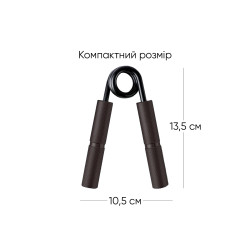 Кистьовий еспандер EasyFit Hand Grip PRO 159 кг чорний (350 lb)