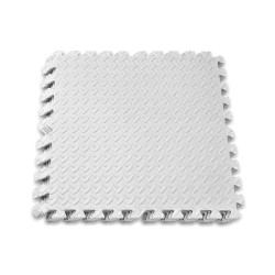Татамі мат EasyFit SwallowTail 4 шт (60х60х1 см) пазл хвіст ластівки білий