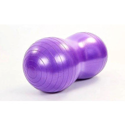 М'яч для фітнеса EasyFit Peanut 45х90 см фіолетовий (фітбол горіх-арахіс)