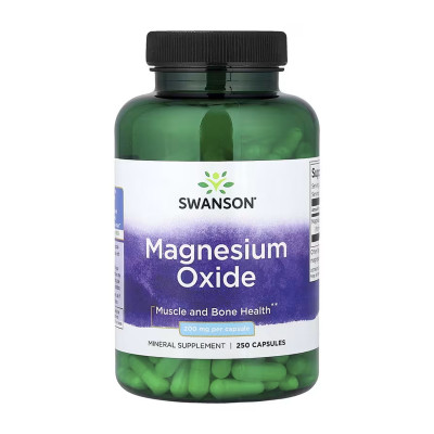 Magnesium Oxide 200 mg - 250 caps