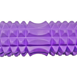 Масажний ролик EasyFit Grid Roller 33 см v.1.2 Фіолетовий
