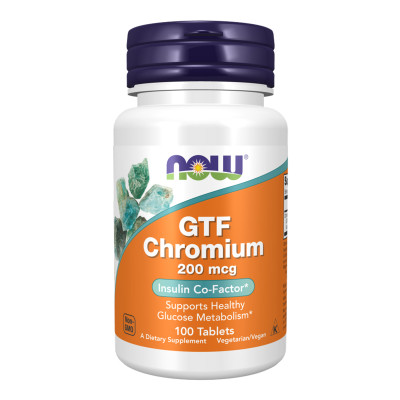 GTF Chromium 200mcg - 100 tabs