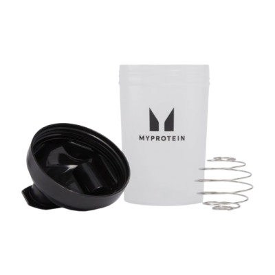 Plastic Shaker - 600ml Clear Black