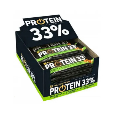 Protein 33% Bar - 25x50g Salted caramel Protein 33% Bar - 25x50g Salted caramel