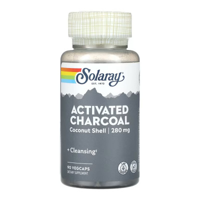 Activated Charcoal, Coconut 280mg - 90 vcaps Activated Charcoal, Coconut 280mg - 90 vcaps