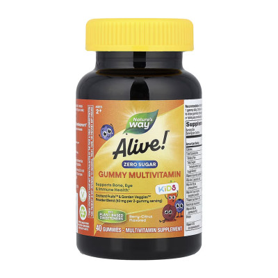 Alive! Zero Sugar Kid's - 40 gummies Alive! Zero Sugar Kid's - 40 gummies