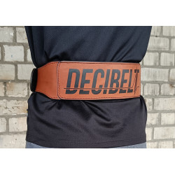 Пояс атлетичний EasyFit DeciBelt (шкіра) коричневий 2XL