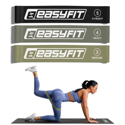 Резинки для фітнесу EasyFit MonoBand набір 3 шт Резинки для фітнесу EasyFit MonoBand набір 3 шт