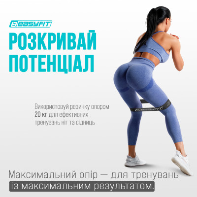 Резинки для фітнесу EasyFit MonoBand набір 3 шт