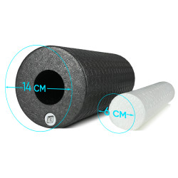 Масажний ролик EasyFit LightWeight 33х14 см з масажером для стоп 33х6 см