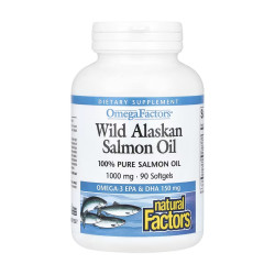 Wild Alaskan Salmon Oil 1000mg - 90 softgels