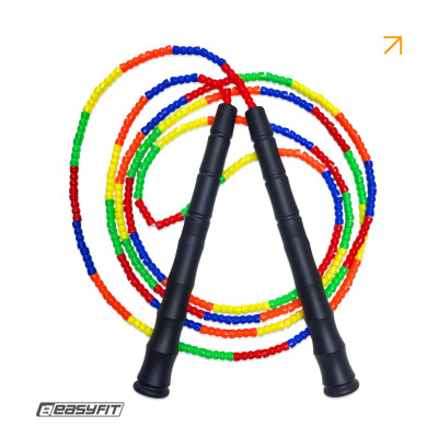 Бісерна скакалка EasyFit FreeRope для скіпінгу 2,7 м (мультиколор) Бісерна скакалка EasyFit FreeRope для скіпінгу 2,7 м (мультиколор)