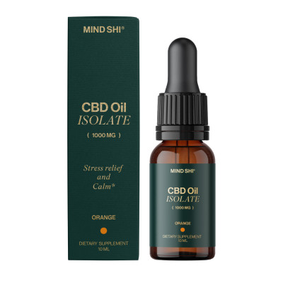CBD Oil Isolate 1000 mg Orange - 10 ml CBD Oil Isolate 1000 mg Orange - 10 ml
