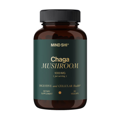 Chaga Mushroom 1000 mg - 60 vegcaps (Пошкоджена банка) Chaga Mushroom 1000 mg - 60 vegcaps (Пошкоджена банка)