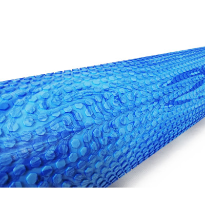 Масажний ролер EasyFit Foam Roller 45 см двоколірний Синій-блакитний