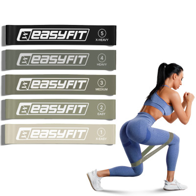 Резинки для фітнесу EasyFit MonoBand набір 5 шт Резинки для фітнесу EasyFit MonoBand набір 5 шт