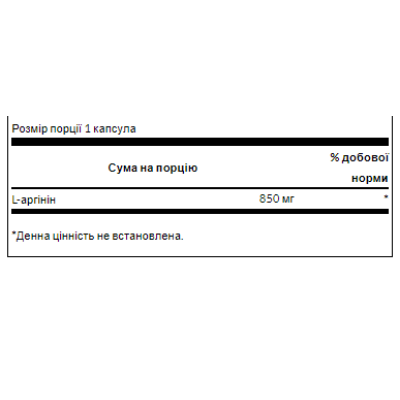 L-Arginine Maximum Strenght 850mg - 90caps
