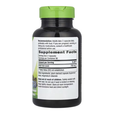 Wild Yam - 180 vcaps